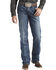 Ariat Men's M4 Gulch Medium Wash Relaxed Low Rise Bootcut Jeans, Med Wash, hi-res