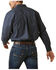 Image #2 - Ariat Men's FR Wales Printed Long Sleeve Button-Down Stretch Work Shirt , Black, hi-res