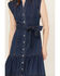Image #3 - Blue B Women's Medium Wash Denim Belted Midi Dress, Blue, hi-res