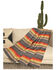 Image #1 - Panhandle Jacquard Serape Striped Berber Lined Blanket , Multi, hi-res