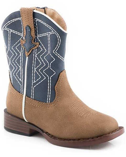 Image #1 - Roper Toddler Girls' Cassidy Western Boots - Square Toe, , hi-res