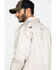 Image #5 - Hawx Men's Khaki Stretch Twill Long Sleeve Work Shirt, Beige/khaki, hi-res