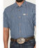 Image #3 - Kimes Ranch Men's Shifter Striped Print Short Sleeve Button-Down Western Shirt, Indigo, hi-res