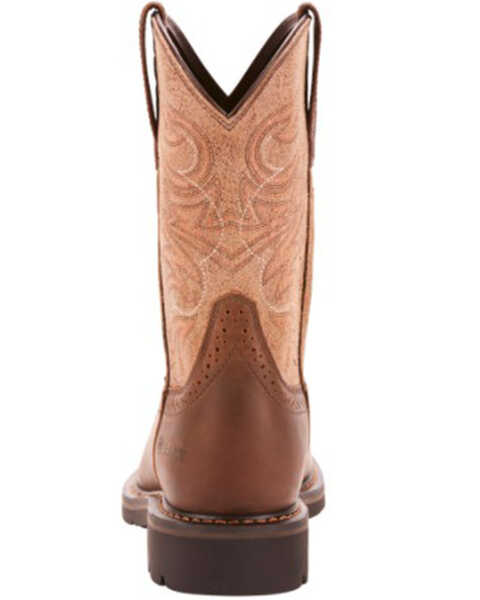 Image #3 - Ariat Men's Sierra Waterproof Western Work Boots - Steel Toe, Brown, hi-res