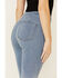 Image #4 - Free People Women's Light Wash High Rise Just Float On Flare Jeans, , hi-res