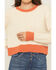Image #3 - Cleo + Wolf Women's Colorblock And Stitch Sweater, Sand, hi-res