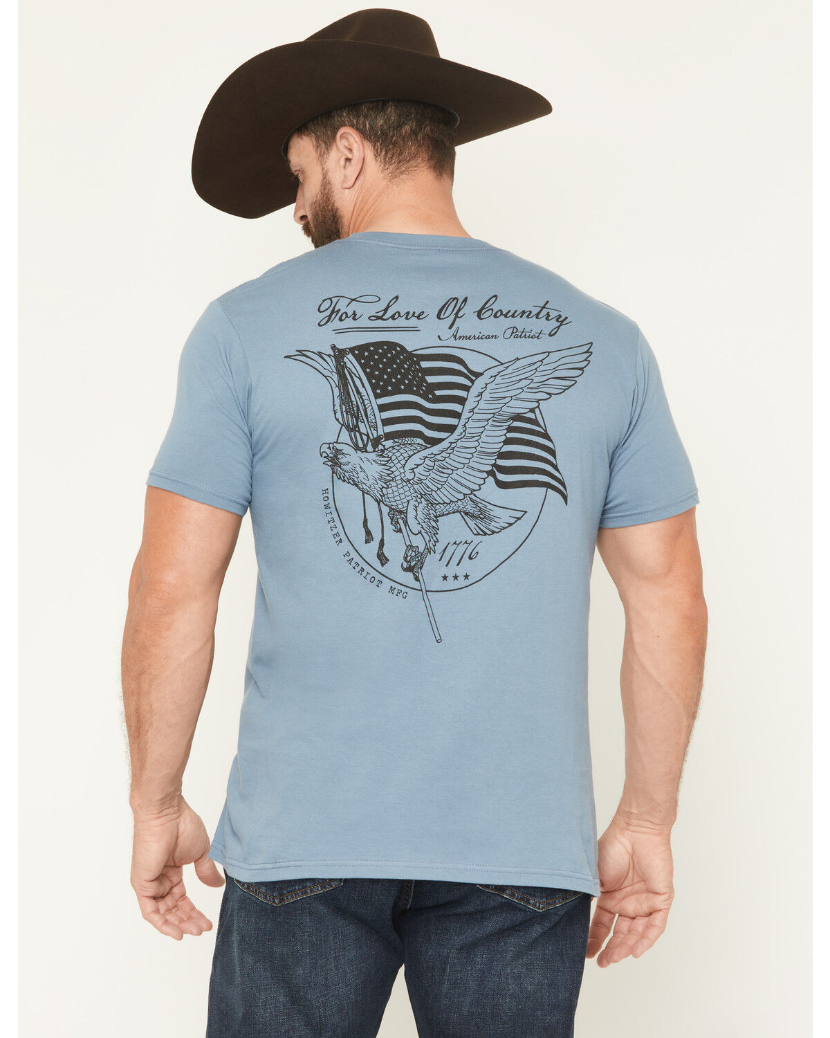 Image #4 - Howitzer Men's Sweet Land Short Sleeve Graphic T-Shirt, Blue, hi-res