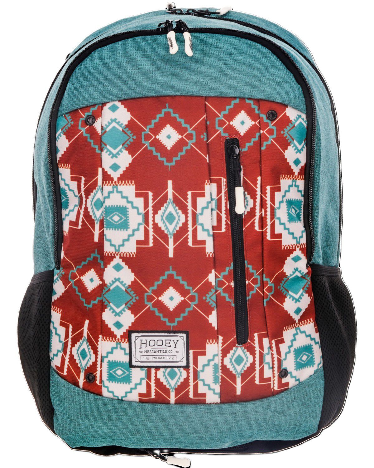 Image #1 - Hooey Rockstar Southwestern Print Backpack, Red, hi-res