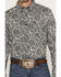 Image #3 - Cody James Men's Botanical Paisley Print Long Sleeve Button-Down Stretch Western Shirt - Big, Black, hi-res