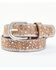Image #1 - Shyanne Girls' Starry Night Vintage Studded Leather Belt, Brown, hi-res