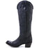 Image #4 - Lane Women's Plain Jane Charcoal Tall Western Boots - Round Toe, Black, hi-res