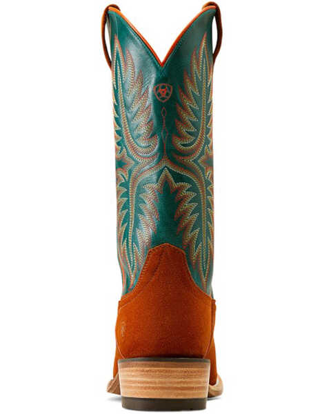 Image #3 - Ariat Men's Futurity Rider Roughout Western Boots - Square Toe, Brown, hi-res