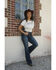 Image #1 - Idyllwind Women's Warren Boot Stitch Short Sleeve Tee, Cream, hi-res