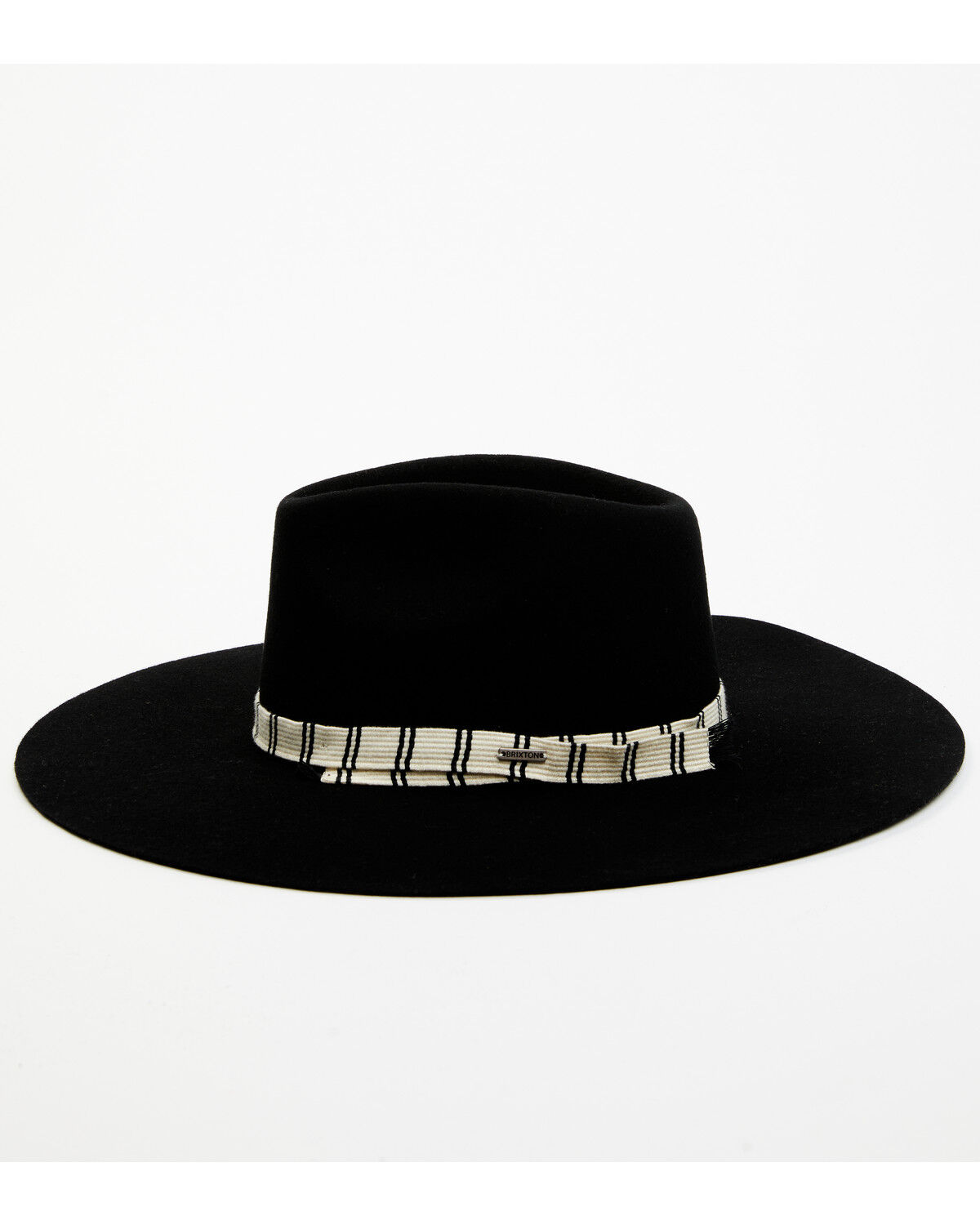 Image #3 - Brixton Women's Leigh Felt Fedora, Black, hi-res