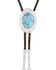 Image #1 - Montana Silversmiths Women's Outlaw Turquoise Bolo Tie, Silver, hi-res