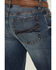 Image #4 - RANK 45® Men's Yuma Medium Wash Slim Bootcut Stretch Denim Performance Jeans, Blue, hi-res