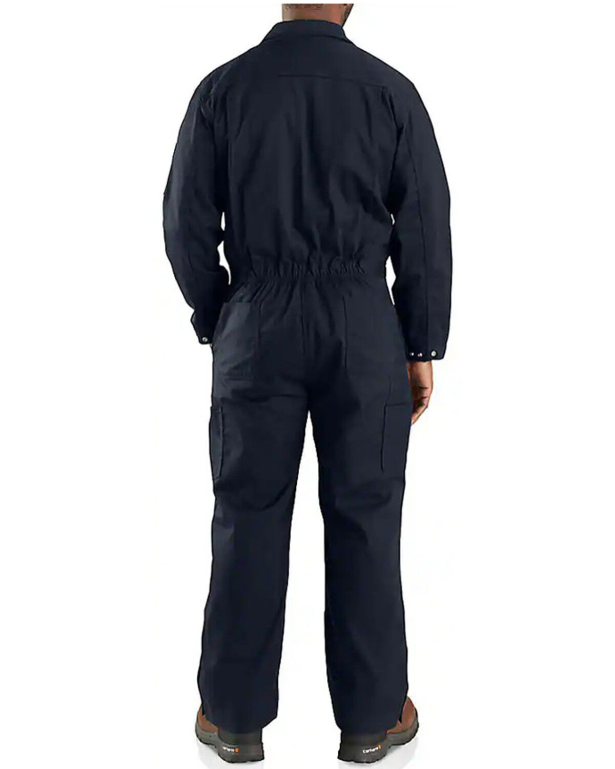 Image #2 - Carhartt Men's FR Loose Fit Twill Coveralls - Big, Navy, hi-res