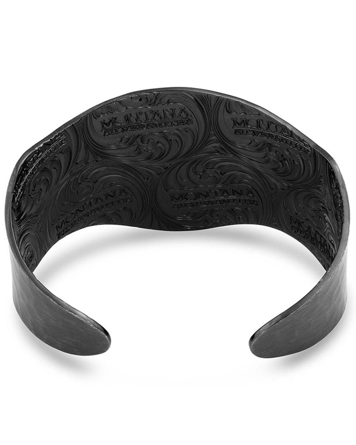 Image #2 - Montana Silversmiths Women's Shadows On The Water Turquoise Cuff Bracelet, Silver, hi-res