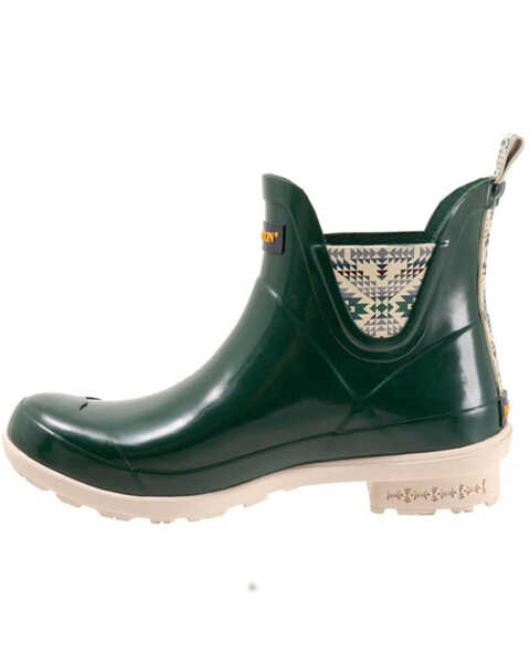Image #3 - Pendleton Women's Smith Rock Gloss Chelsea Rain Boots - Round Toe, Green, hi-res