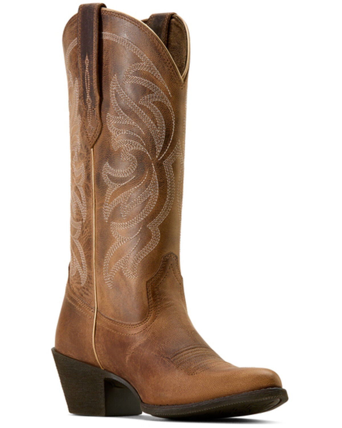 Image #1 - Ariat Women's Heritage Western Performance Western Boots - Round Toe, Tan, hi-res