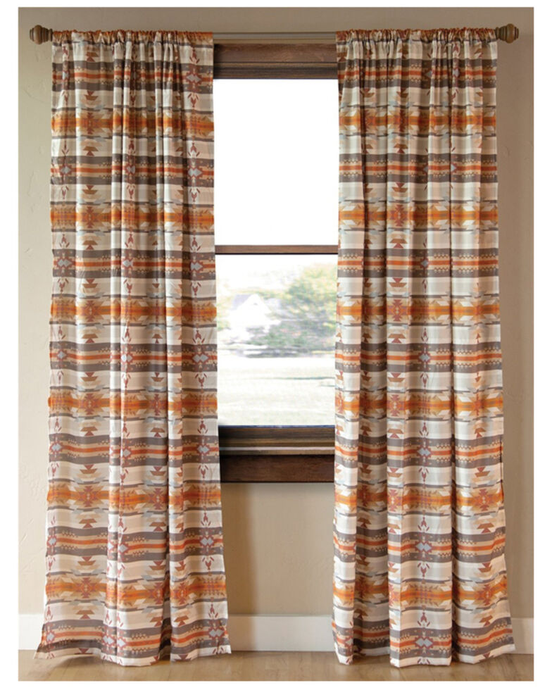Carstens Home Wrangler Amarillo Sunset Drapes, Orange, hi-res
