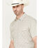 Image #2 - Gibson Trading Co. Men's Treasure Map Short Sleeve Western Pearl Snap Shirt, Tan, hi-res