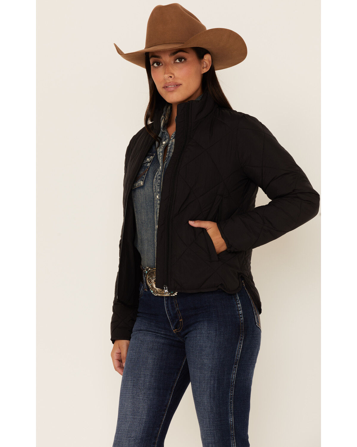 Image #1 - Shyanne Women's Quilted Zip Jacket, , hi-res