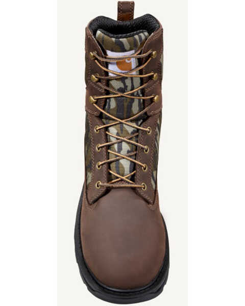 Image #4 - Carhartt Men's Ironwood 8" Work Boot - Soft Toe, Dark Brown, hi-res