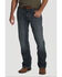 Image #2 - Wrangler 20X Men's No. 42 Glasgow Vintage Stretch Slim Bootcut Jeans , Blue, hi-res