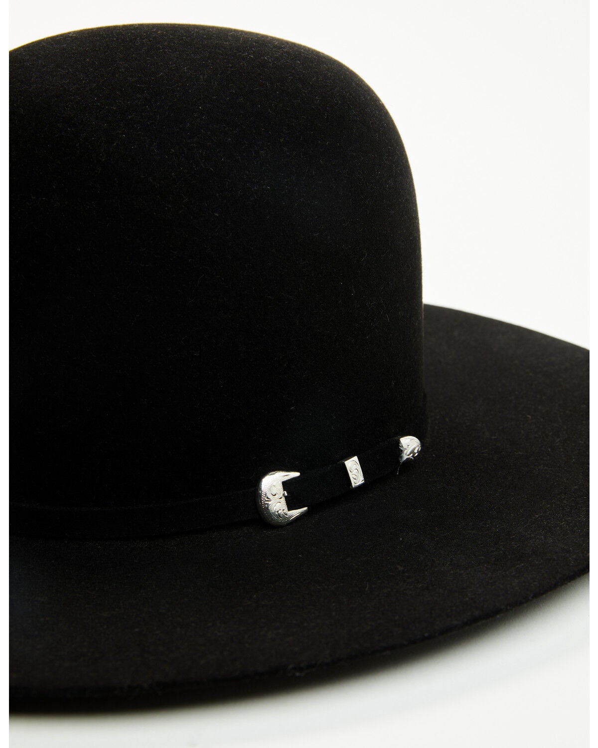 Image #2 - Resistol Midnight 6X Felt Cowboy Hat, Black, hi-res