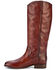Image #3 - Frye Women's Melissa Button 2 Tall Boots - Round Toe , Red/brown, hi-res