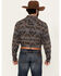 Image #4 - Cody James Men's Sebine Southwestern Print Long Sleeve Snap Flannel Shirt, Brown, hi-res