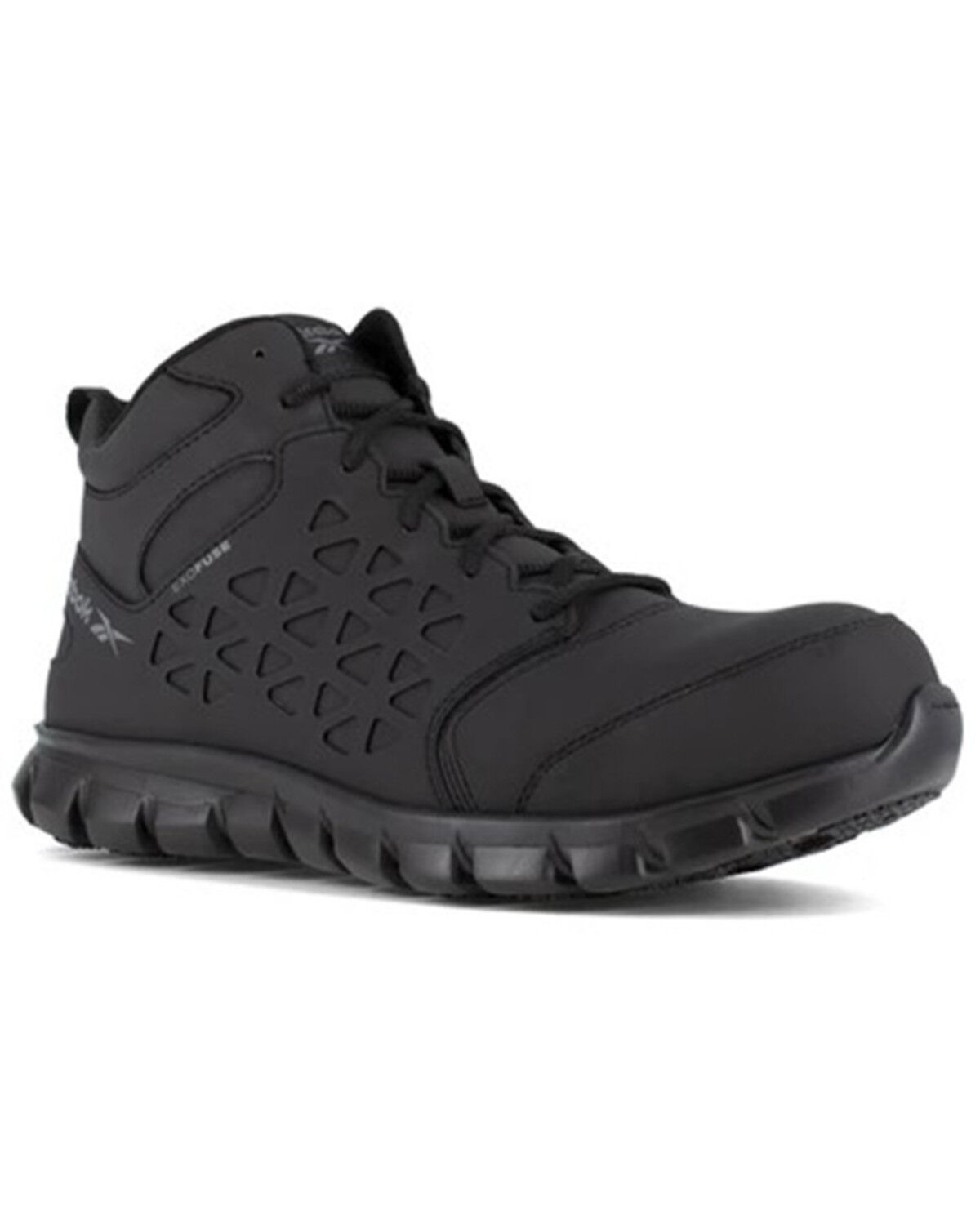 Image #1 - Reebok Men's Sublite Work Shoes - Composite Toe, Black, hi-res