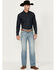 Image #1 - Rock & Roll Denim Men's Double Barrel Medium Vintage Wash Relaxed Stretch Denim Jeans, Medium Wash, hi-res