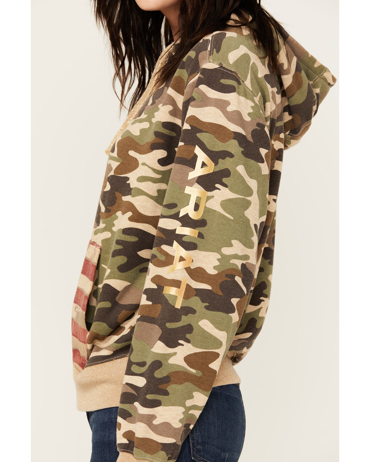 Image #3 - Ariat X Rodeo Quincy Women's Camo Hoodie, Camouflage, hi-res