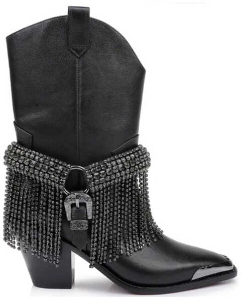 Image #2 - DanielXDiamond Women's High Noon Western Boots - Snip Toe, Black, hi-res