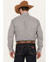 Image #4 - Stetson Men's Diamond Geo Print Long Sleeve Button Down Western Shirt, Grey, hi-res