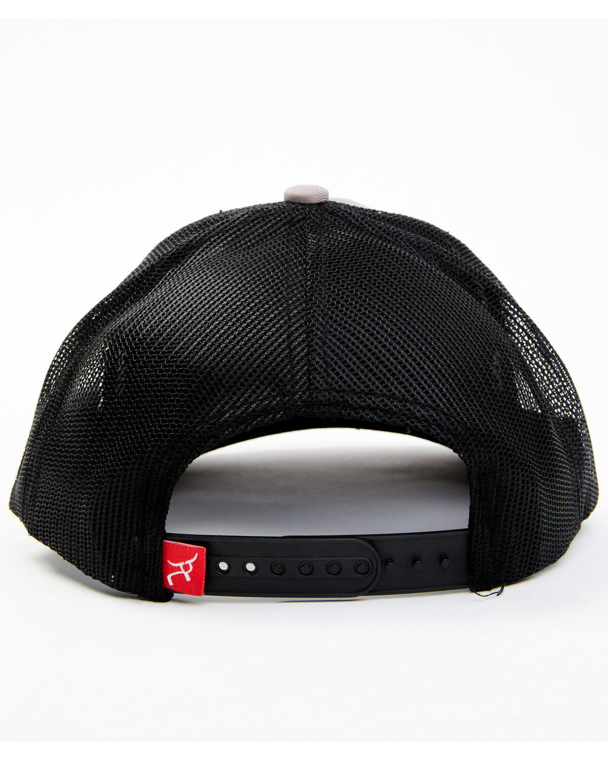 Image #3 - RopeSmart Men's Gray Steerhead Logo Mesh-Back Ball Cap, Grey, hi-res