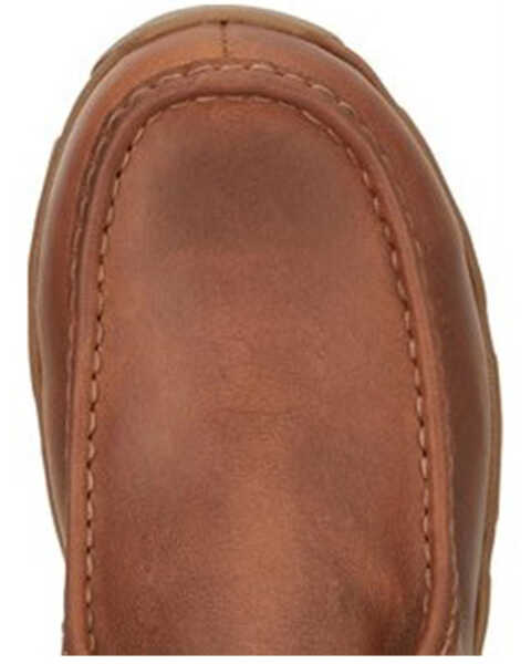 Image #6 - Justin Men's Cappie Cowhide Leather Shoe - Alloy Toe , Brown, hi-res