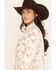 Image #2 - Ely Walker Women's Boot Barn Exclusive Western Conversational Print Sherpa Lined Flannel Shacket, Cream, hi-res