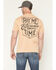 Image #1 - Troll Co Men's Pay Me Short Sleeve Graphic T-Shirt, Tan, hi-res