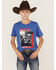 Image #1 - Cinch Boys' Made For This Short Sleeve Graphic T-Shirt, Royal Blue, hi-res