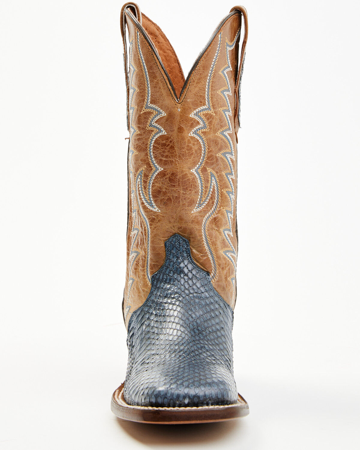 Image #4 - Dan Post Women's Boot Barn Exclusive Exotic Cobra Western Boots - Broad Square Toe, Blue, hi-res