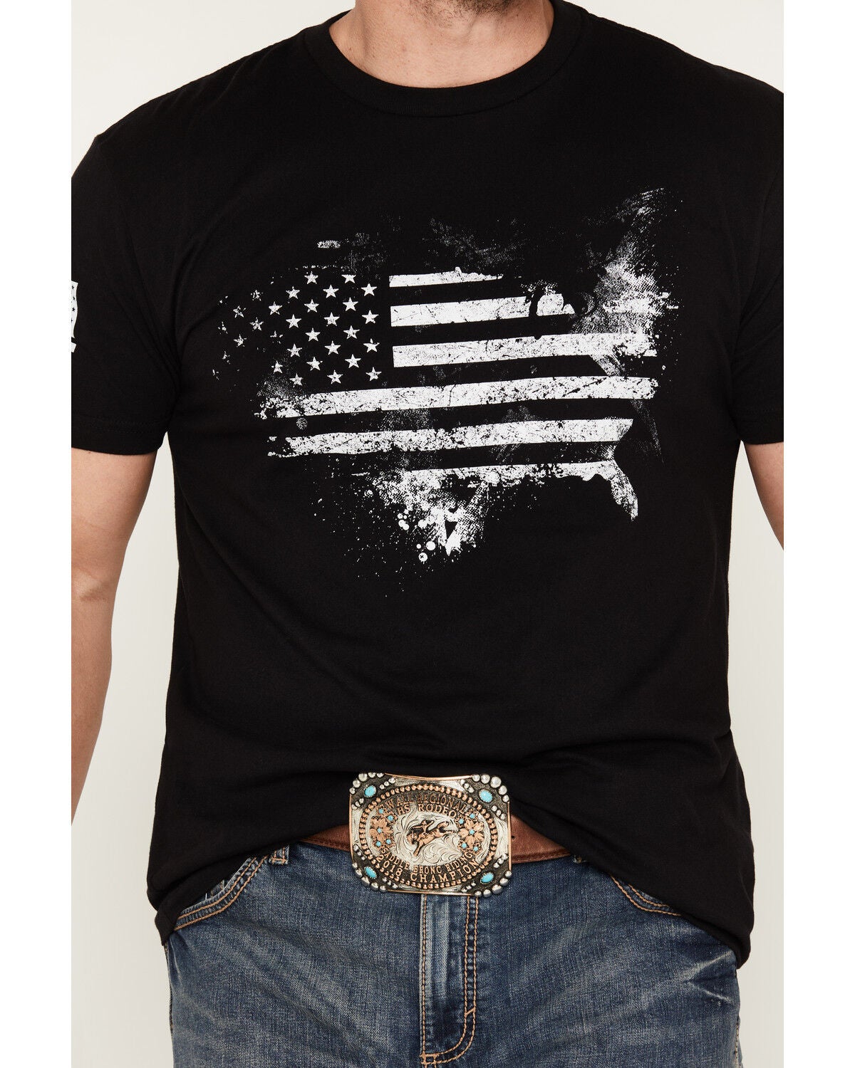 Image #3 - Grunt Style Men's American Acid Short Sleeve Graphic T-Shirt - Big, Black, hi-res
