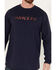 Image #3 - Hawx Men's FR Long Sleeve Pocket Henley Shirt , Navy, hi-res