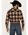 Image #4 - Pendleton Men's Canyon Ombre Plaid Print Long Sleeve Snap Western Shirt, Brown, hi-res