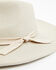 Image #2 - Nikki Beach Women's Cream Mink Britt Ribbon Band Fedora Hat , Cream, hi-res