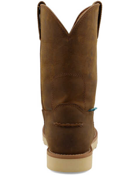 Image #5 - Twisted X Men's 10" Work Pull-On Wedge Work Boots - Soft Toe , Distressed Brown, hi-res