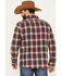 Image #4 - Flag & Anthem Men's Allendale Vintage Washed Flannel Long Sleeve Shirt, Navy, hi-res