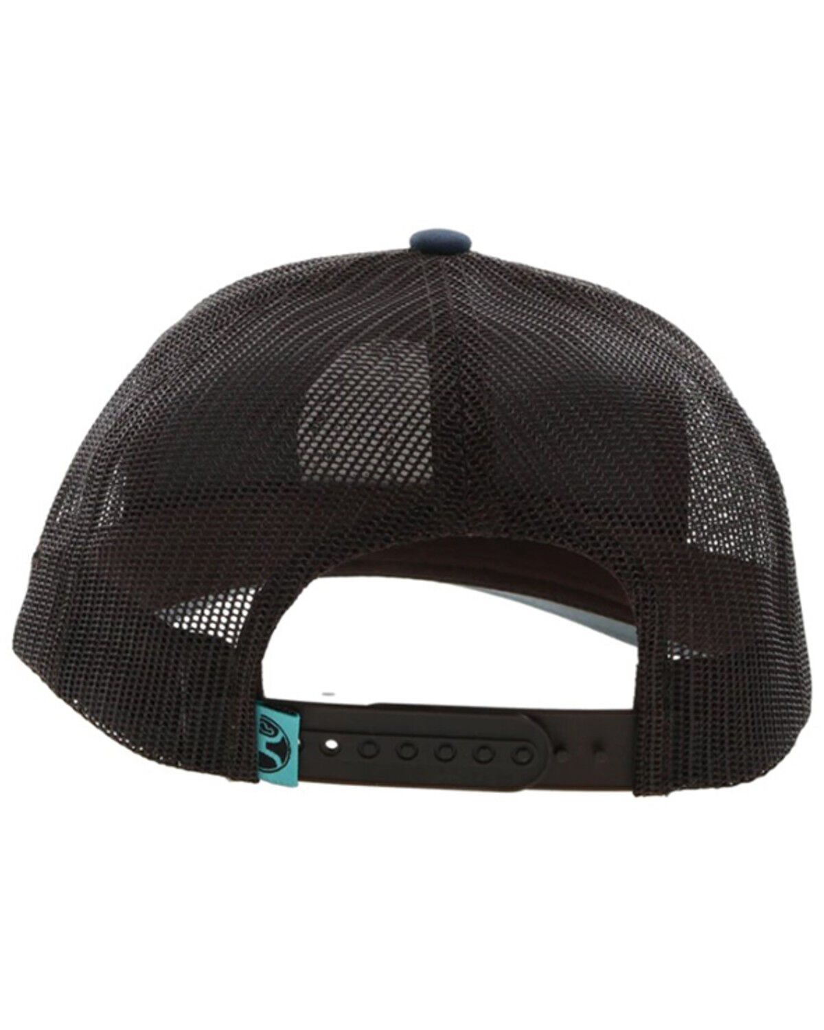 Image #2 - Hooey Men's Resistol Round Patch Trucker Cap, Blue, hi-res